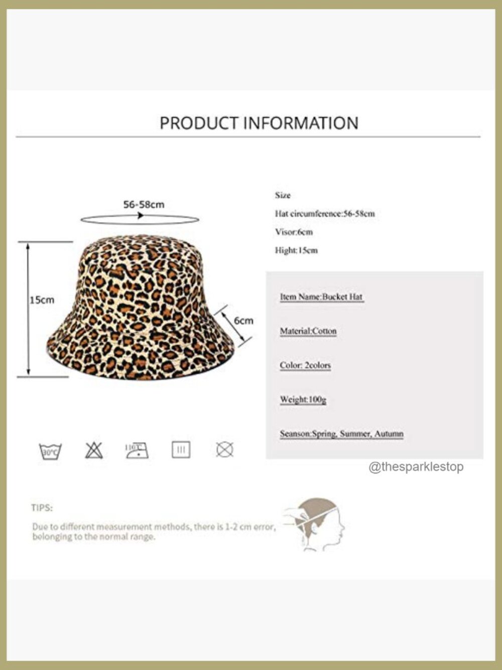 Reversible Cotton Bucket Hat Packable Sun Hat for Outdoor Activities - Picture 2 of 5